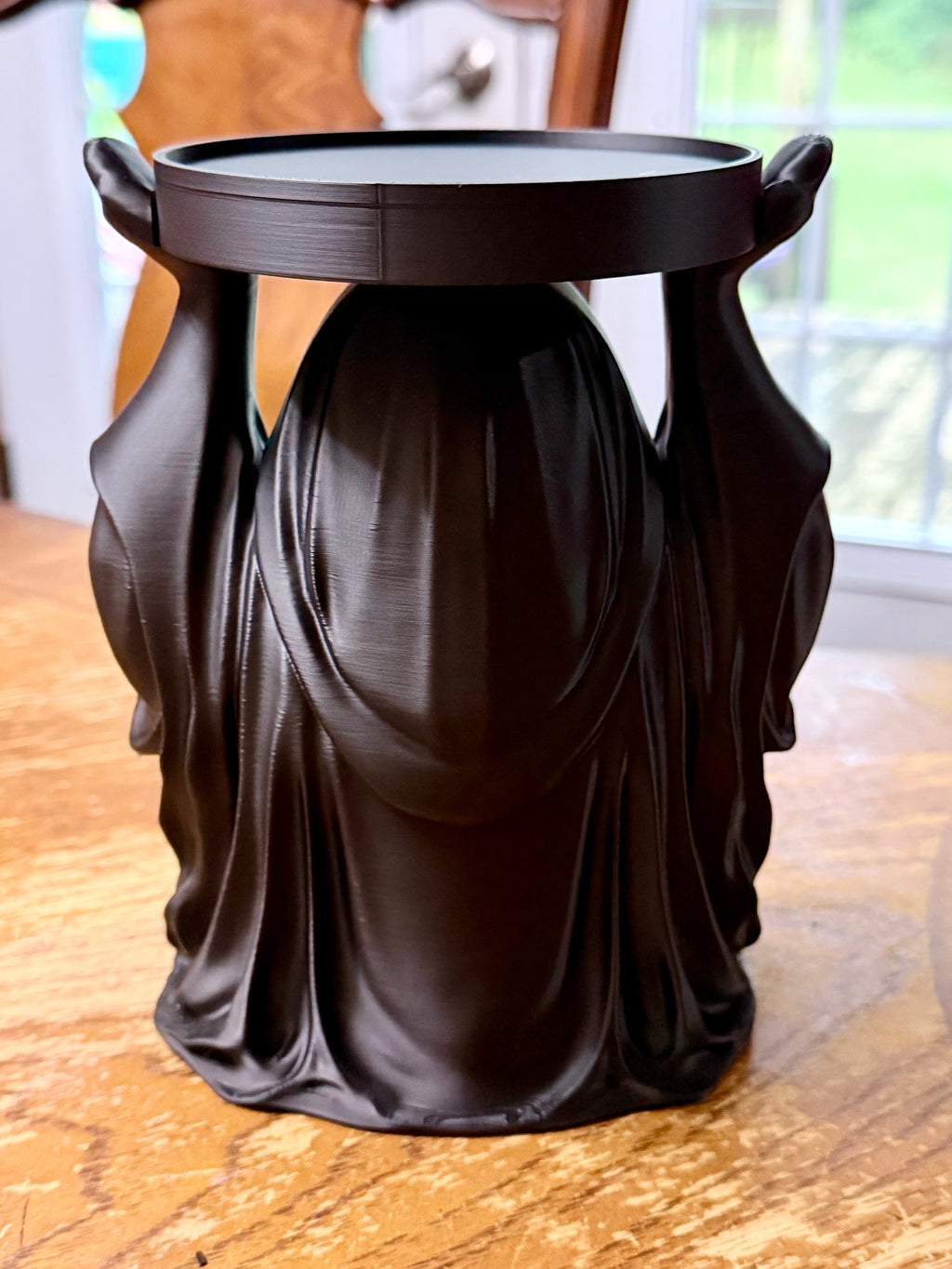 Ghost Face 3D Printed Candle Holder – 100mm Large Candle Stand – Halloween Horror Décor – Multiple Colours