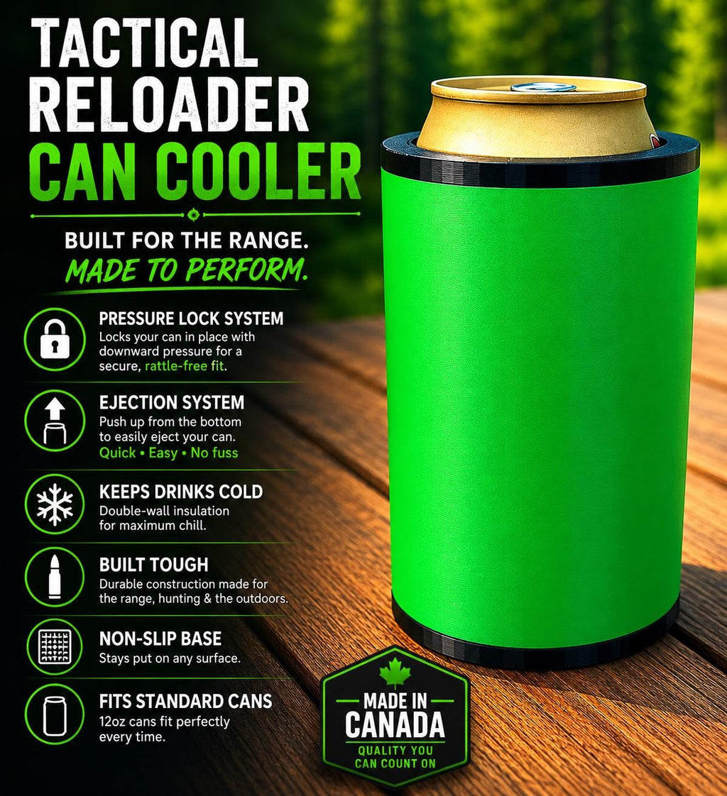 Refroidisseur pour canette grande taille à rechargement tactique | Support pour bière 473 mL (16 oz) | Housse style rechargement