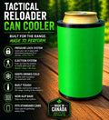 Refroidisseur pour canette grande taille à rechargement tactique | Support pour bière 473 mL (16 oz) | Housse style rechargement