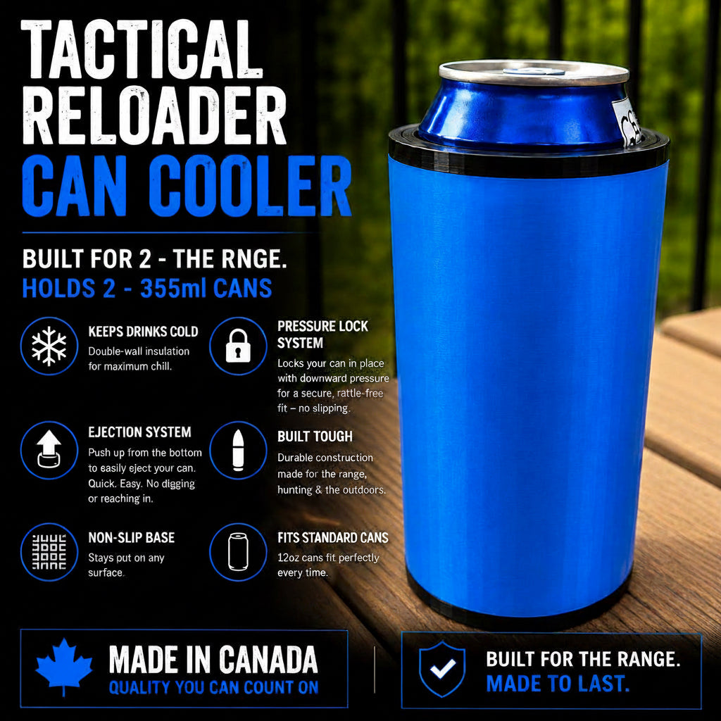 Refroidisseur double pour canettes Tactical Reload | Support double pour bière de 355 ml (12 oz) | Manchon de recharge