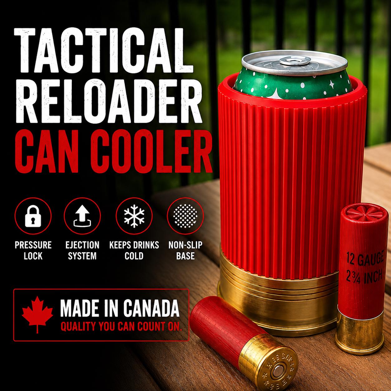 Refroidisseur de canette cartouche de fusil à pompe | Porte-manchon à bière tactique