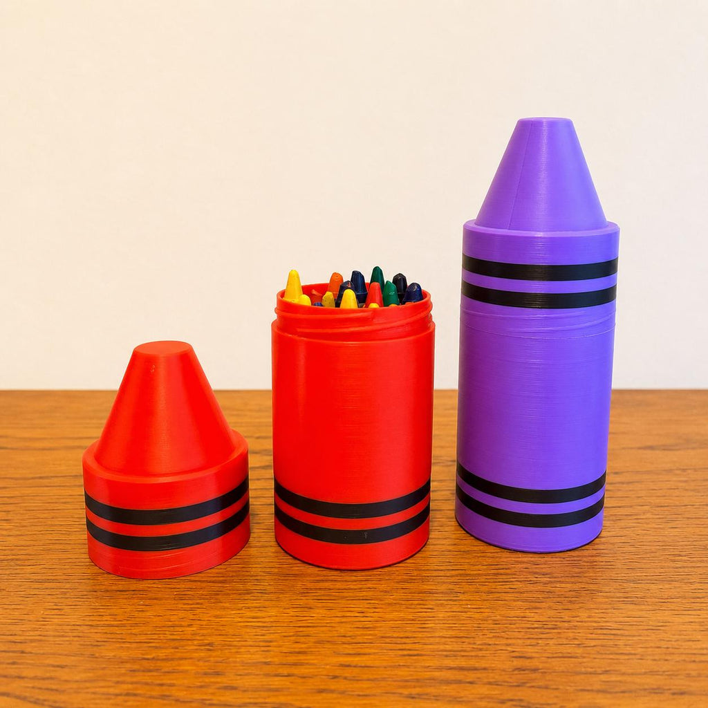Crayon Holder for Kids | Holds 24 Crayons |Classroom Organizer & Travel Case