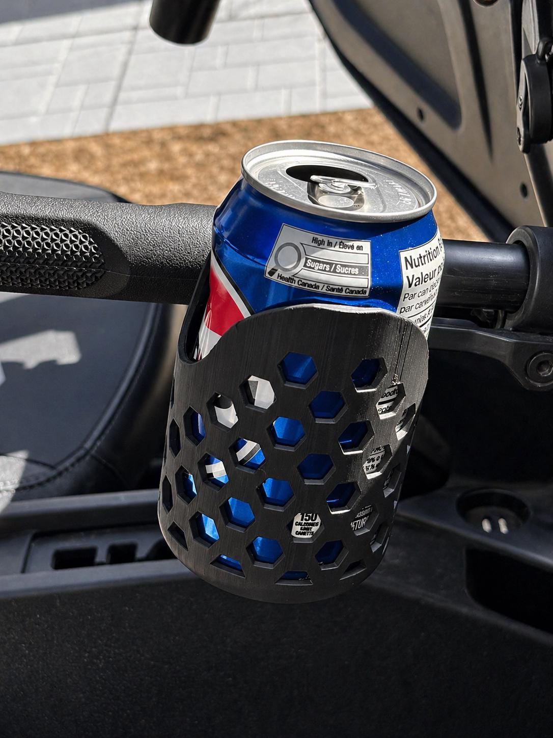 Porte-gobelet pour barre d'appui UTV | Support de boisson CFmoto ZForce | Accessoire à pince (convient aux barres de 1")
