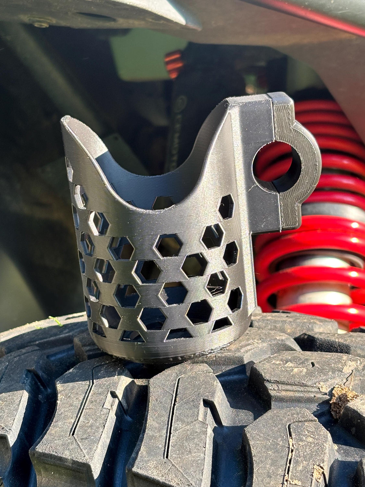Porte-gobelet pour barre d'appui UTV | Support de boisson CFmoto ZForce | Accessoire à pince (convient aux barres de 1")